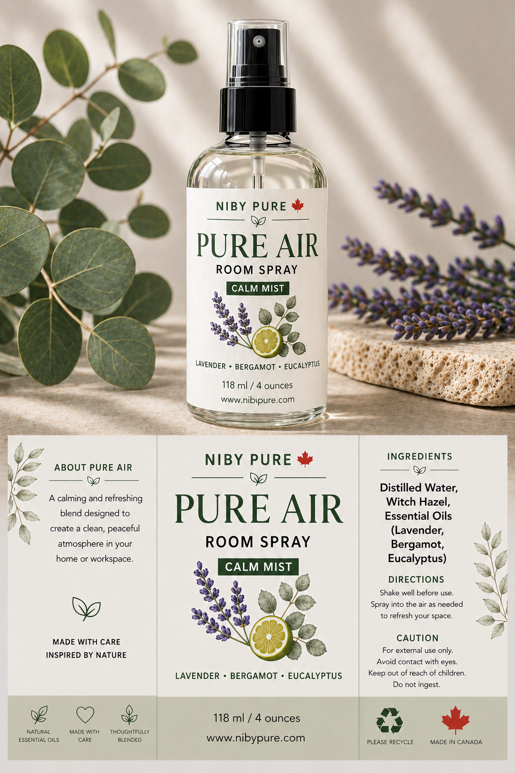 Pure Air Room Spray Calm Mist