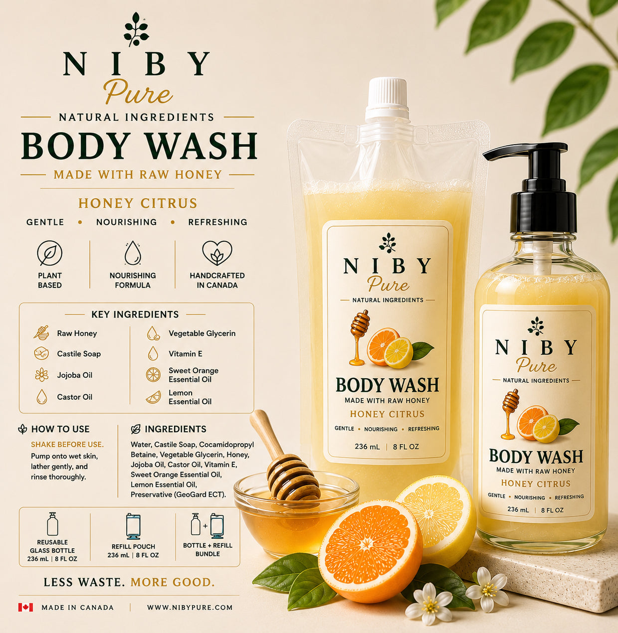 Body Wash - Honey Citrus Bundle