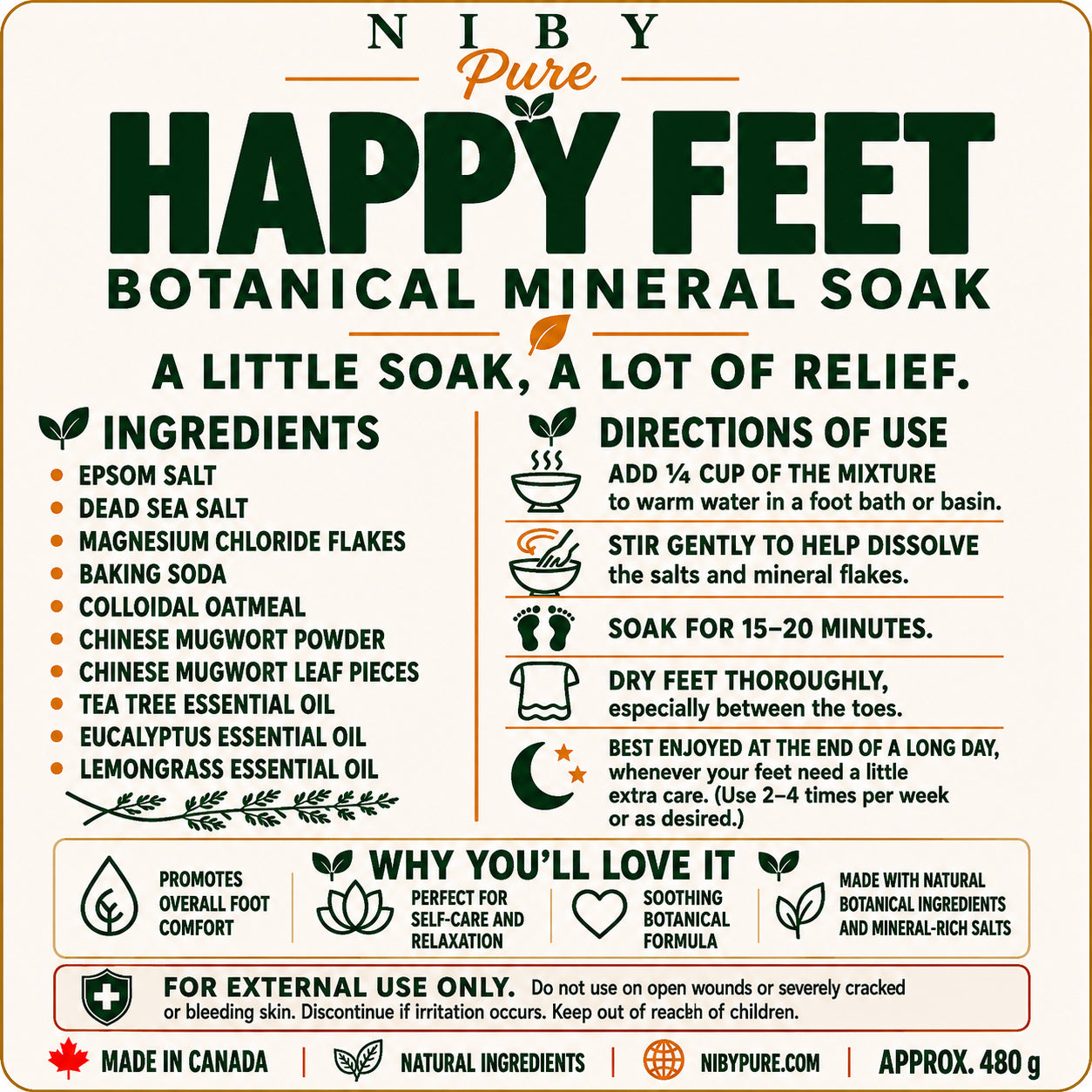 Happy Feet - Botanical Mineral Soap