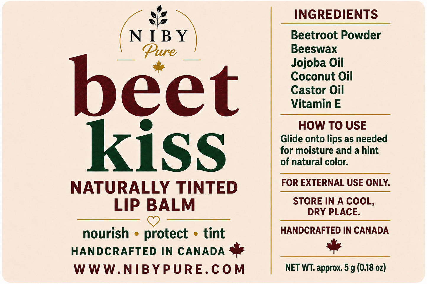 Lip Balm - Beet Kiss