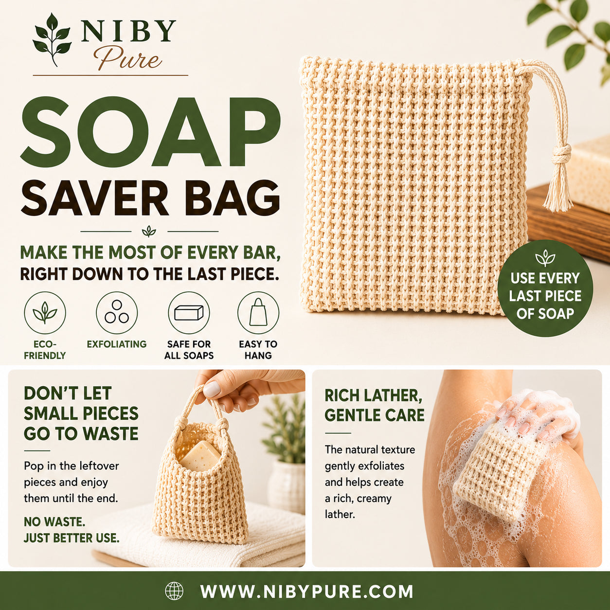 Soap Saver Bag