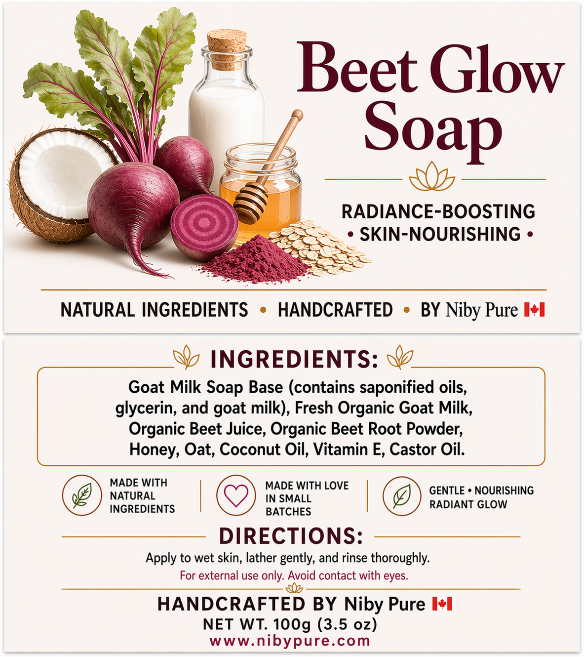 Beet Glow Soap Bar