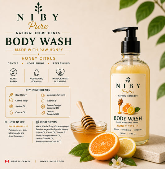 Body Wash - Honey Citrus Bottle