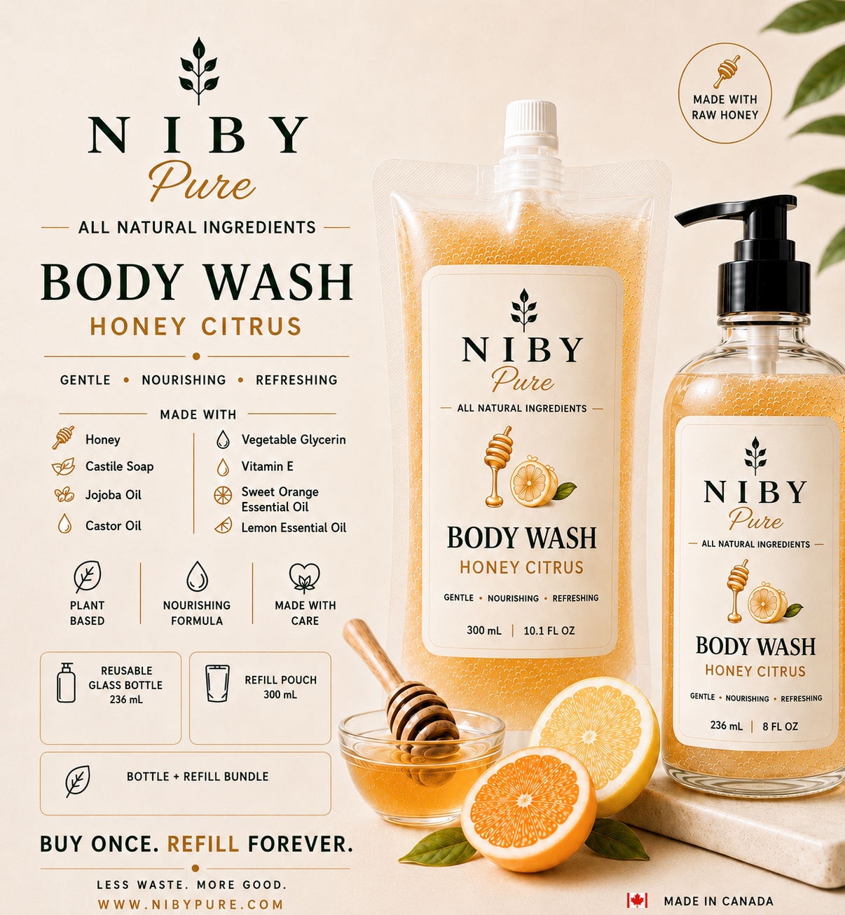 Body Wash - Honey Citrus Bundle