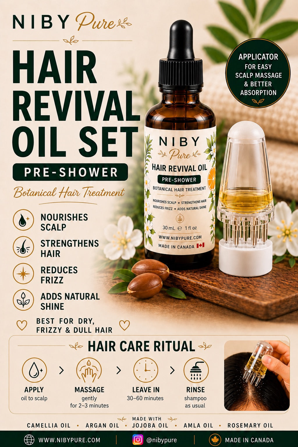 Hair Revival Oil Set - Pre-Shower