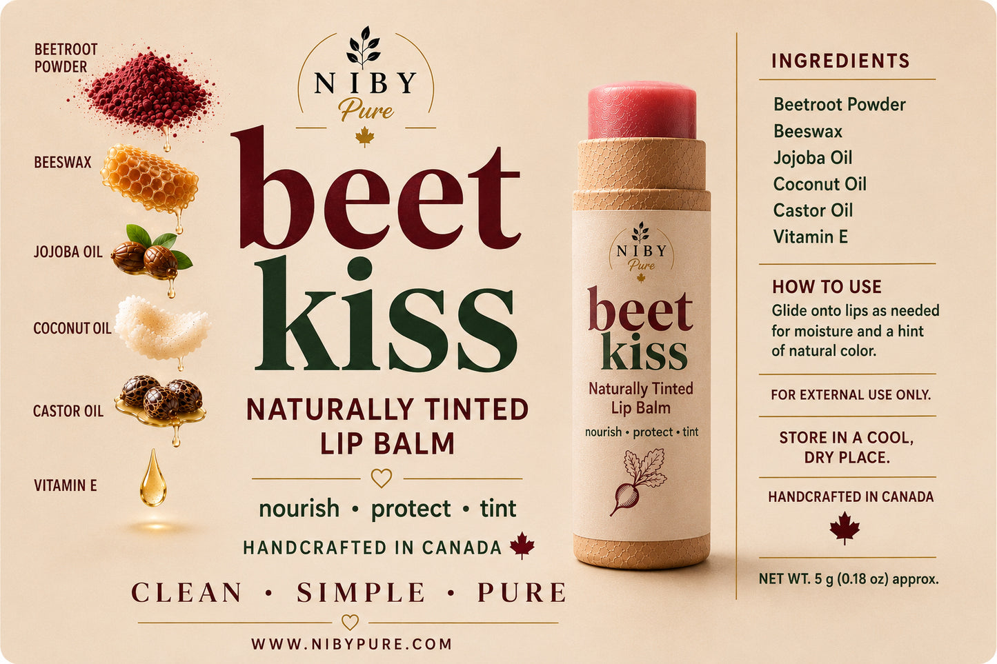 Lip Balm - Beet Kiss
