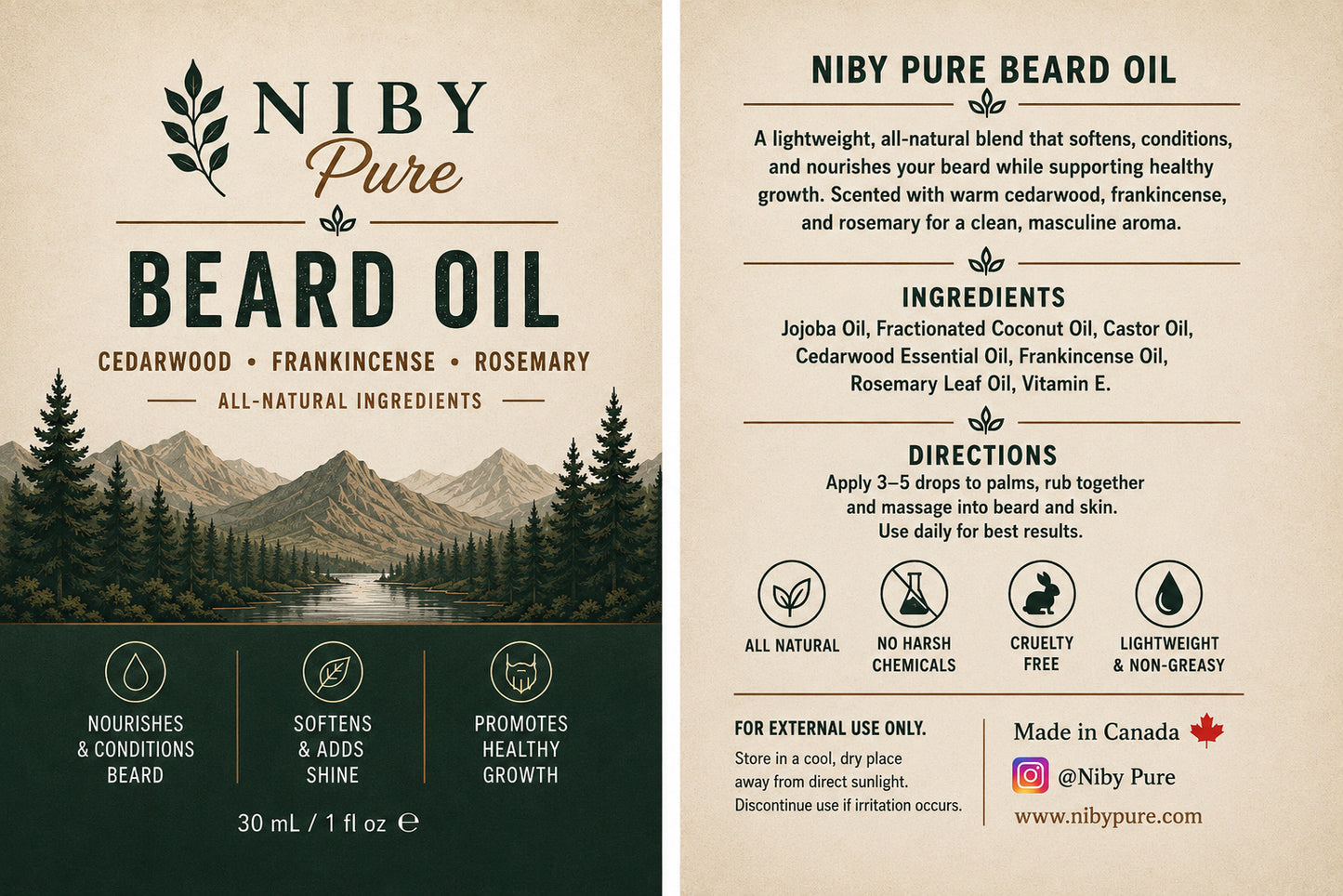 NIBY Pure - Beard Oil