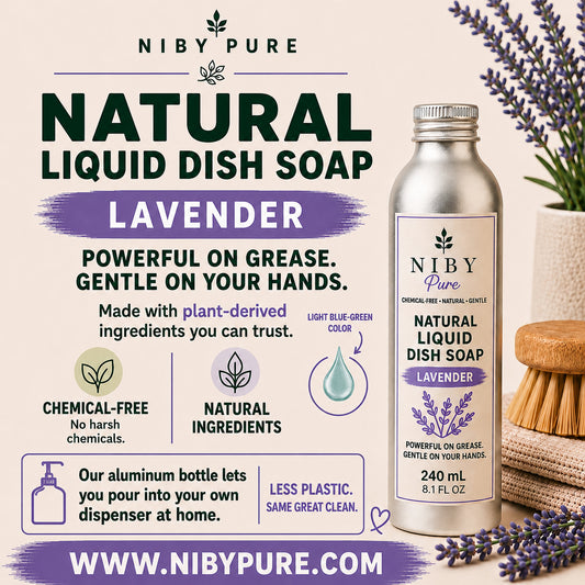 Natural Liquid Dish Soap - Lavender