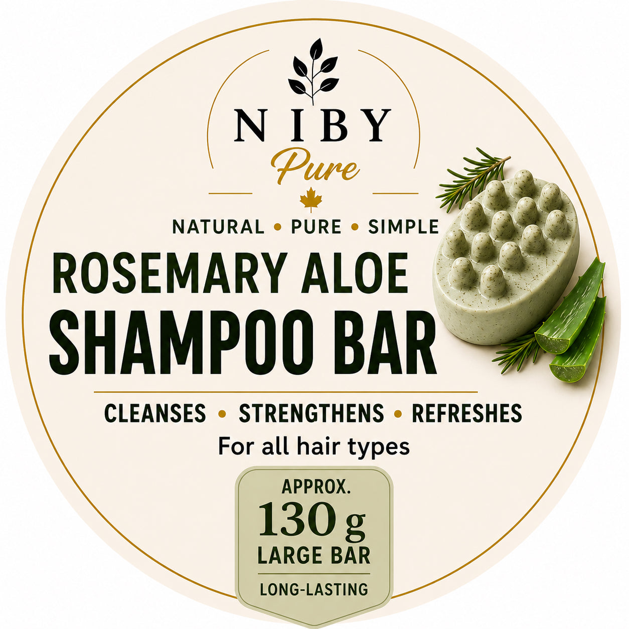 Shampoo Bar - Rosemary Aloe
