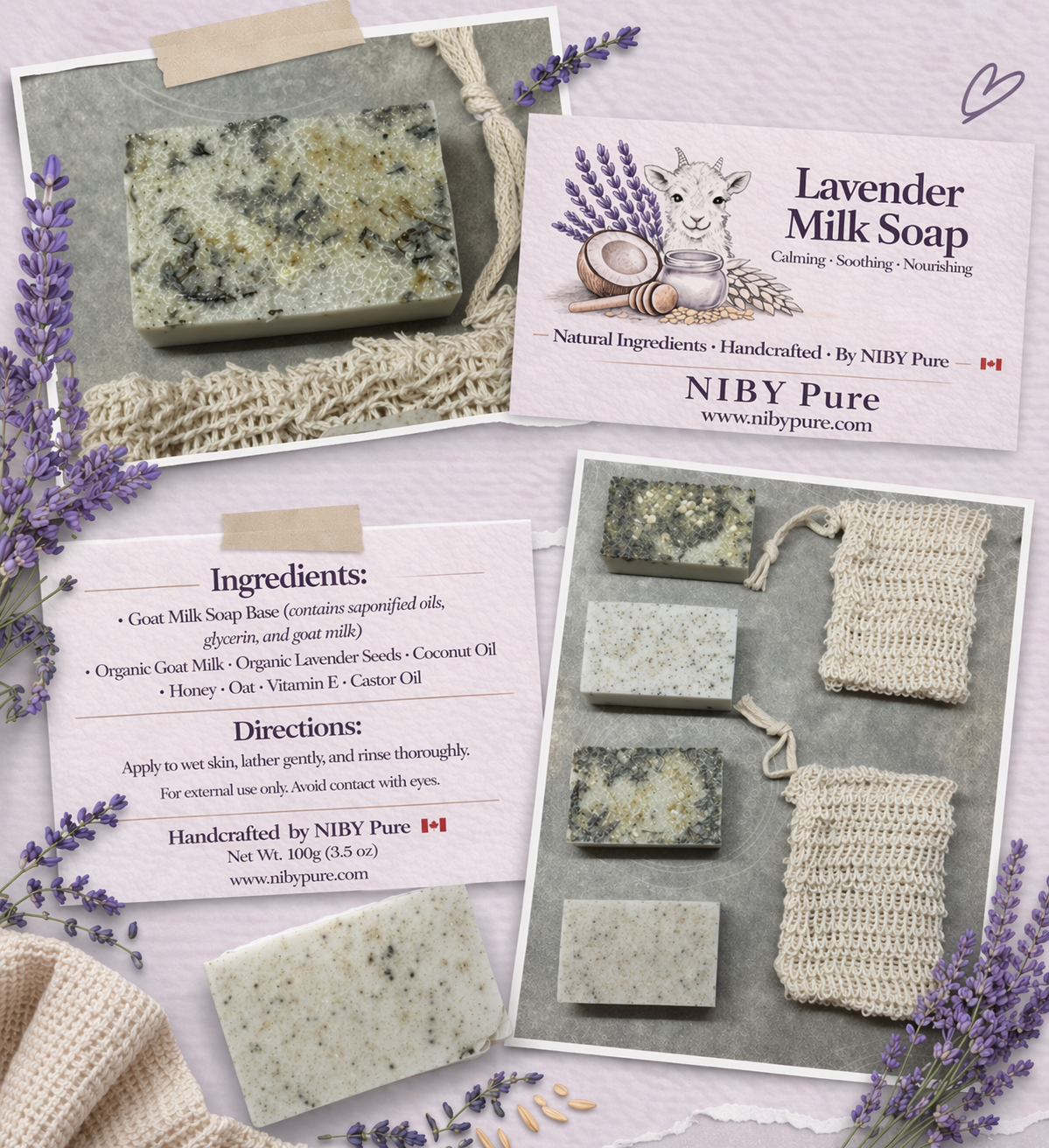 Lavender Milk Soap Bar